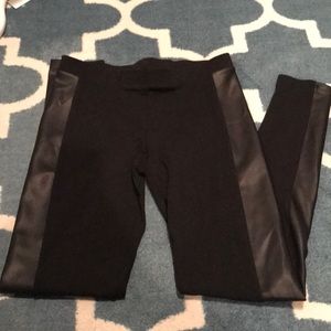 Faux leather leggings